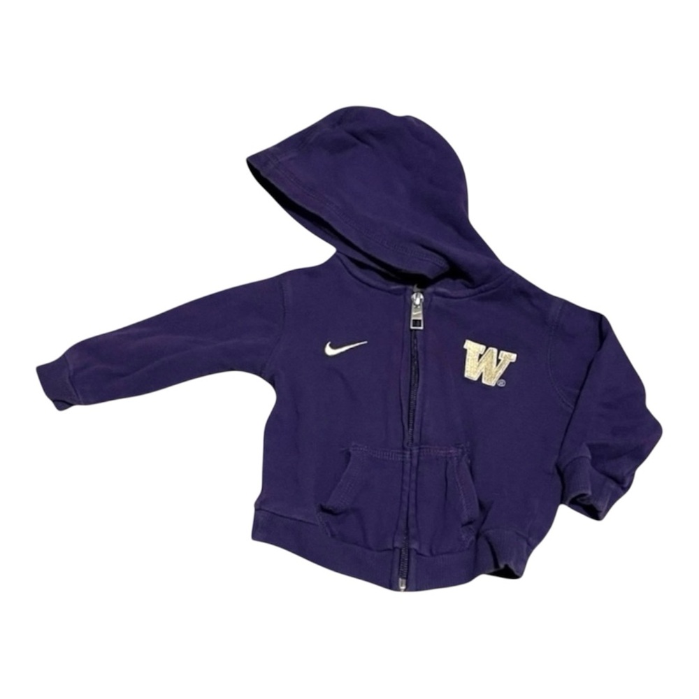 Nike Washington State Huskies Baby Boy 3-6m Team Purple Zip-Up Hoodie Sweatshirt